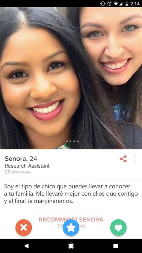 Ejemplos de perfiles de Tinder para mujeres:。